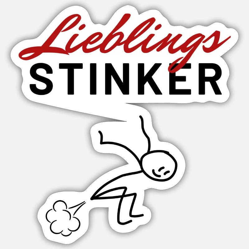 Lieblingsstinker Sticker Größe S (10 x 10 cm)