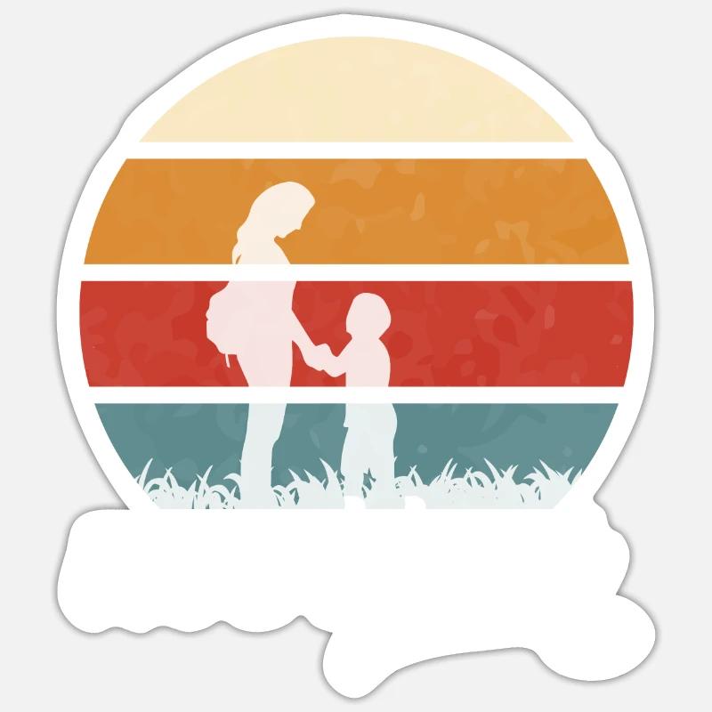 Mutter - Muttertagsgeschenke Sticker Größe S (10 x 10 cm)