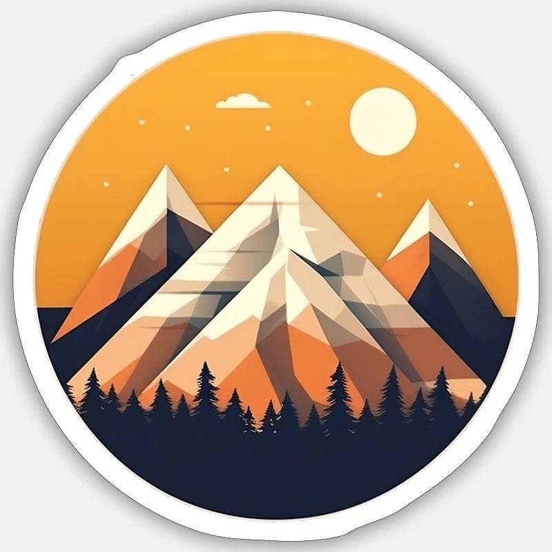 Mountain wilderness Sticker size S (10 x 10 cm)