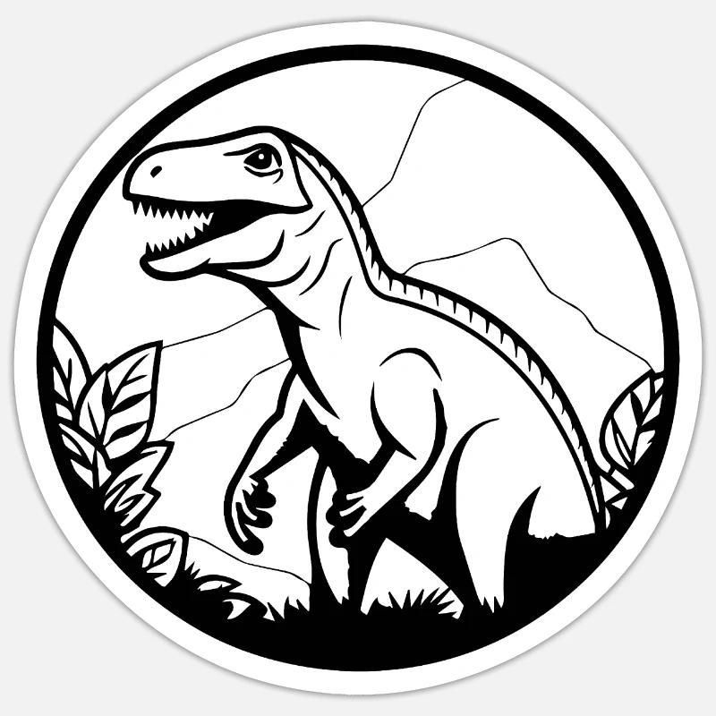 Dino Dinosaur Dinosaurs Paleontology Sticker size S (10 x 10 cm)