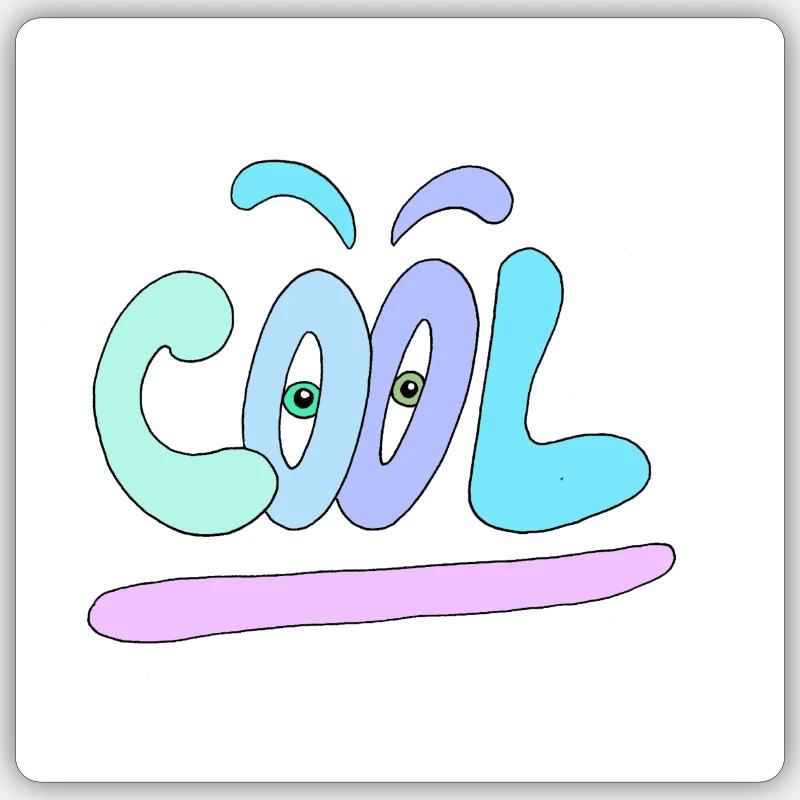 Kühl - Sticker Größe S (10 x 10 cm) - Mattweiß
