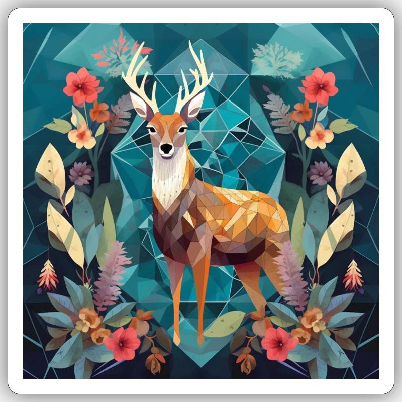 Nature's Geometry - Sticker size S (10 x 10 cm) - white matte