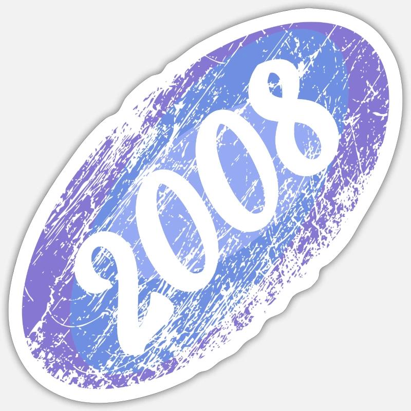 Witzig 2008 - Sticker Größe S (10 x 10 cm) - Mattweiß