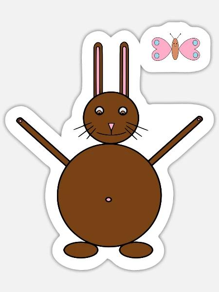 - Sticker size S (10 x 10 cm) - white matte