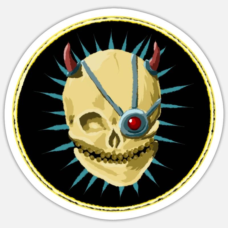CyberPunkSkull Sticker size S (10 x 10 cm)