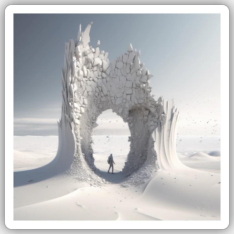 Desert breakthrough Sticker size S (10 x 10 cm)