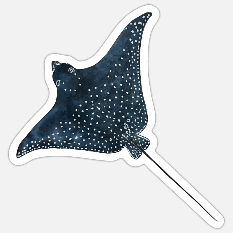 Rays Eagle Rays Stingrays Reef Plongée Sticker taille S (10 x 10 cm)