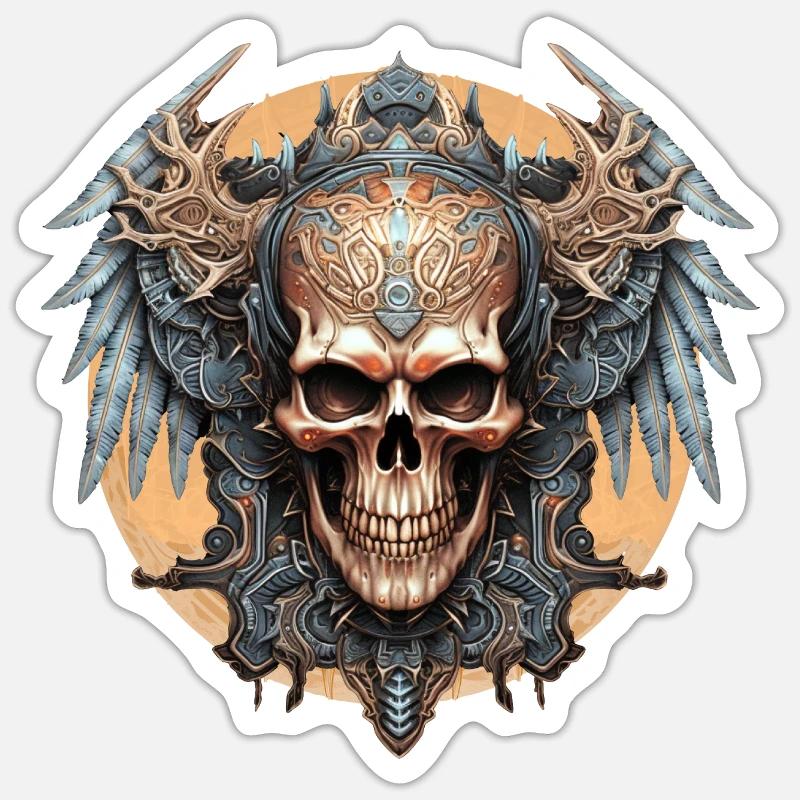 Néo Dark Gothique - Sticker taille S (10 x 10 cm) - blanc mat