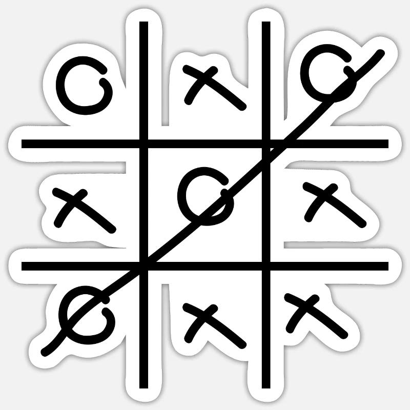 boardgame chess backgammon game night Sticker Größe S (10 x 10 cm)