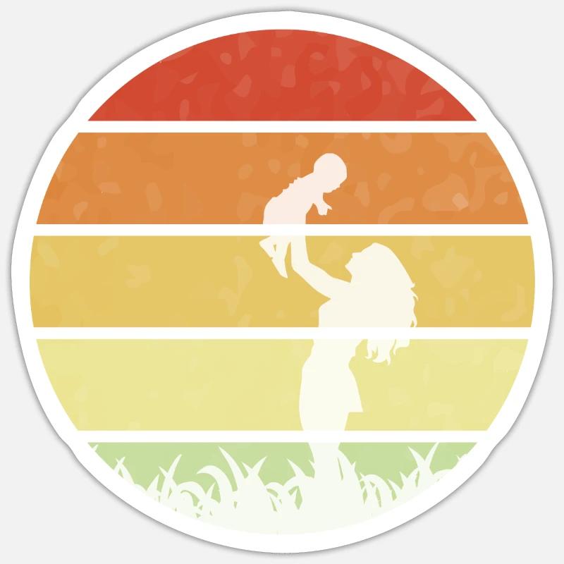 Muttertagsgeschenk 2023 Sticker Größe S (10 x 10 cm)