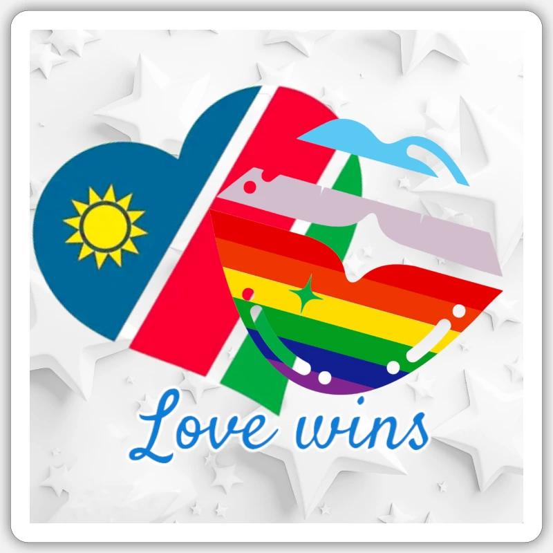 Namibia pride - Sticker size S (10 x 10 cm) - white matte