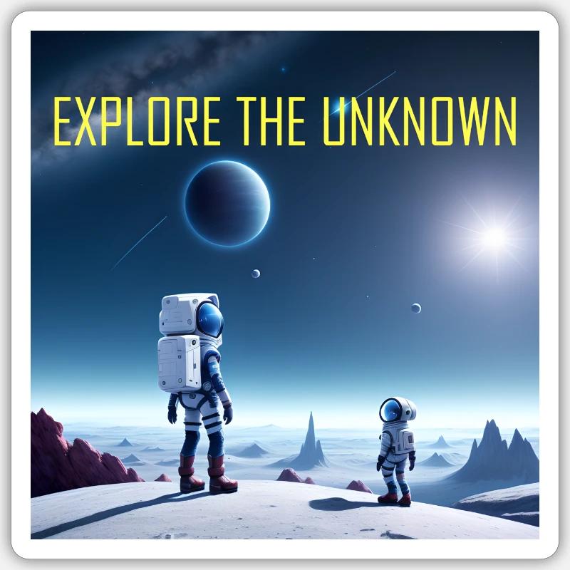 Explore the Unknown Sticker size S (10 x 10 cm)