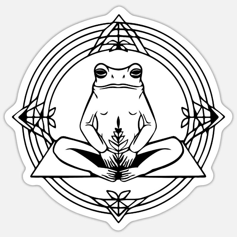Frog Amphibian Toad - Sticker size S (10 x 10 cm) - white matte