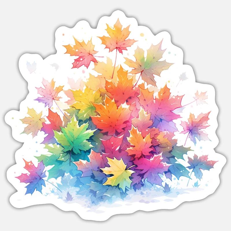 Pride Maple Leafs Sticker size S (10 x 10 cm)