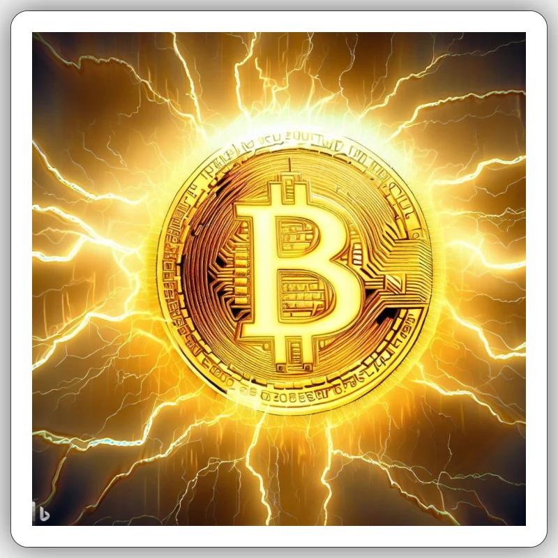 Bitcoin - Sticker size S (10 x 10 cm) - white matte