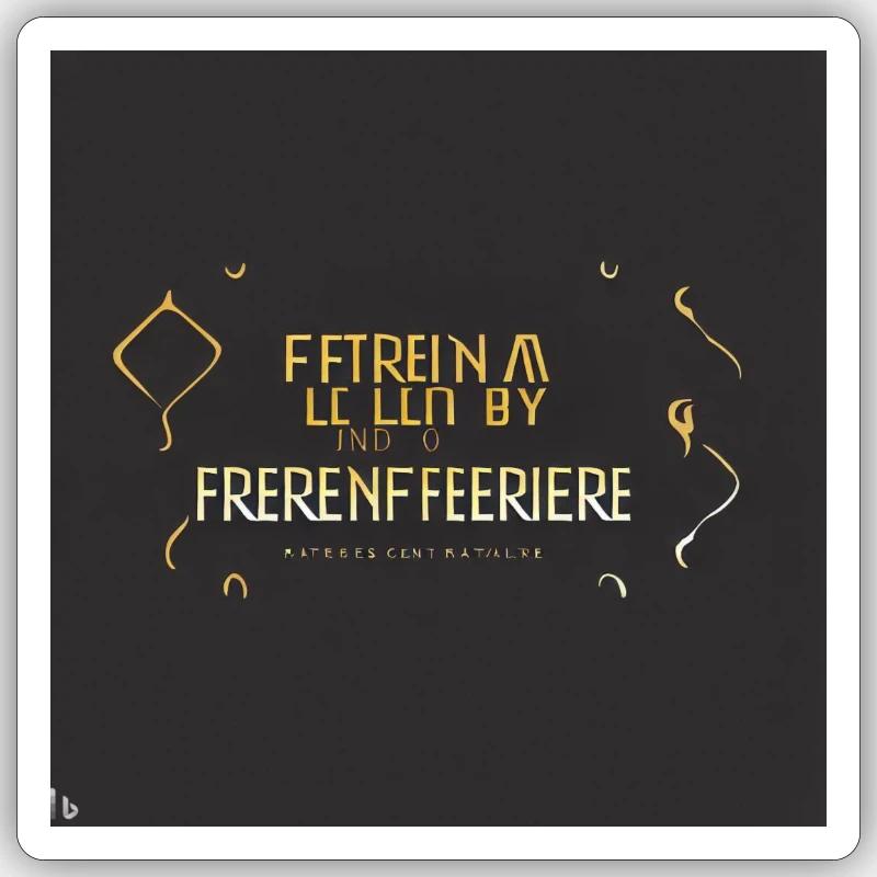 Conception épurée et cool Sticker taille S (10 x 10 cm)