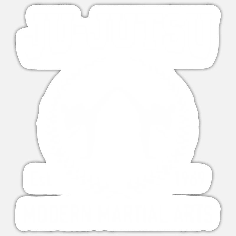 JuJutsu - Sticker Größe S (10 x 10 cm) - Mattweiß