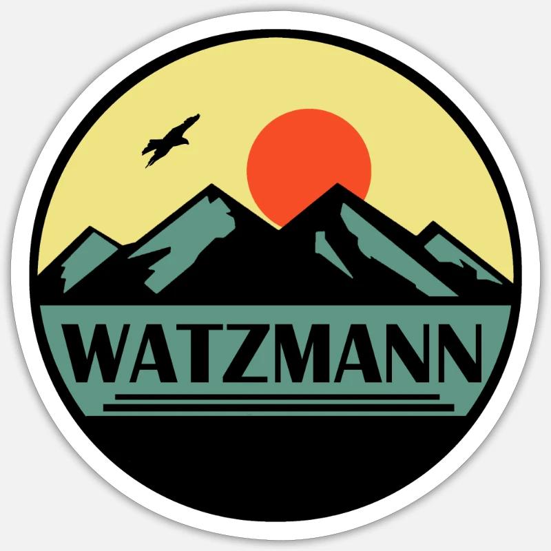 Watzmann Sticker Größe S (10 x 10 cm)
