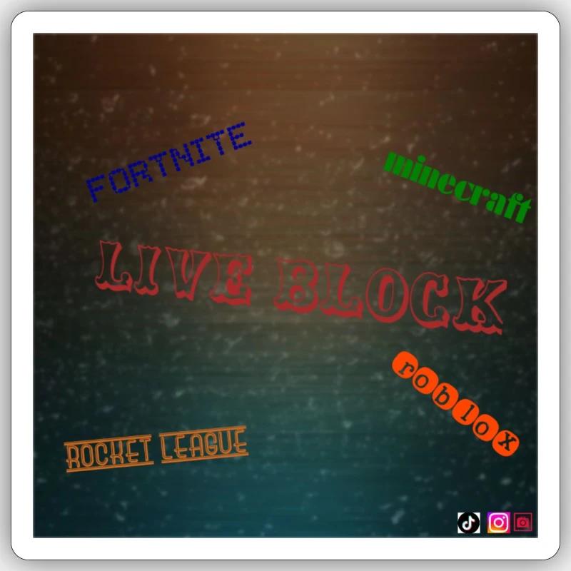 LIVE BLOCK merchandise Sticker size S (10 x 10 cm)