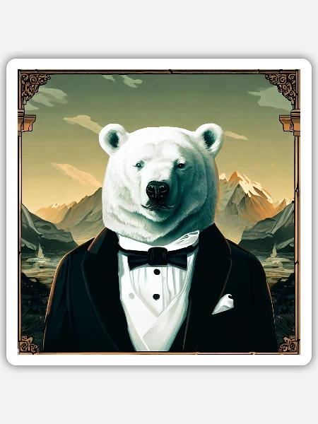James Cool - Sticker Größe S (10 x 10 cm) - Mattweiß