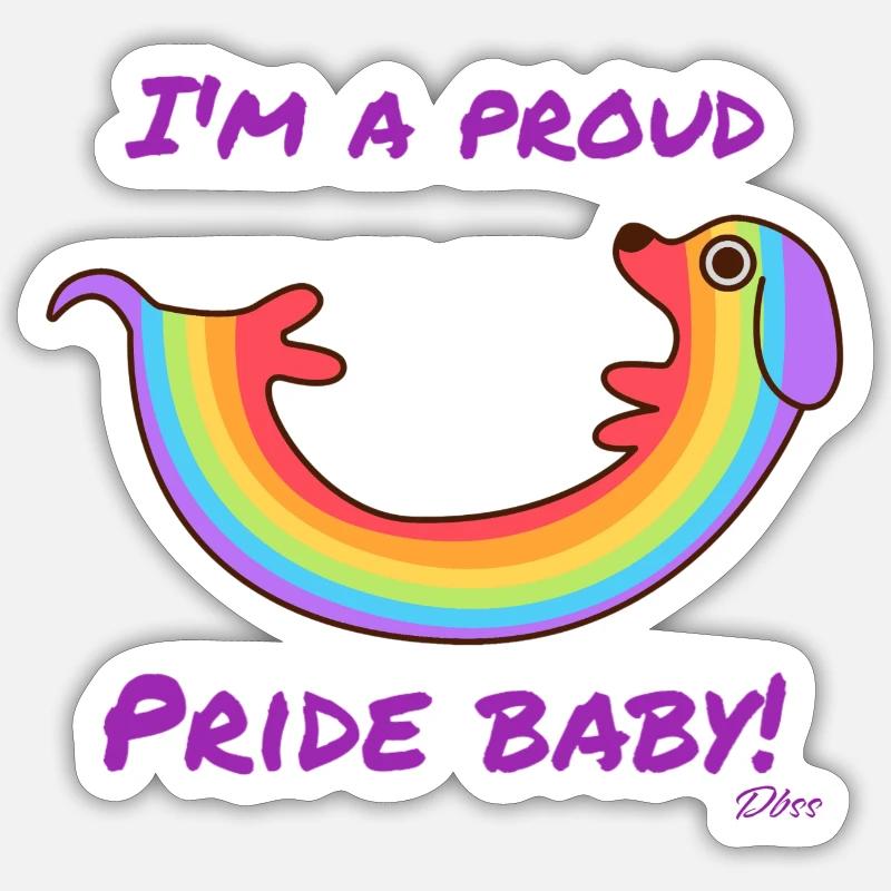 Fierté masculine - Sticker taille S (10 x 10 cm) - blanc mat