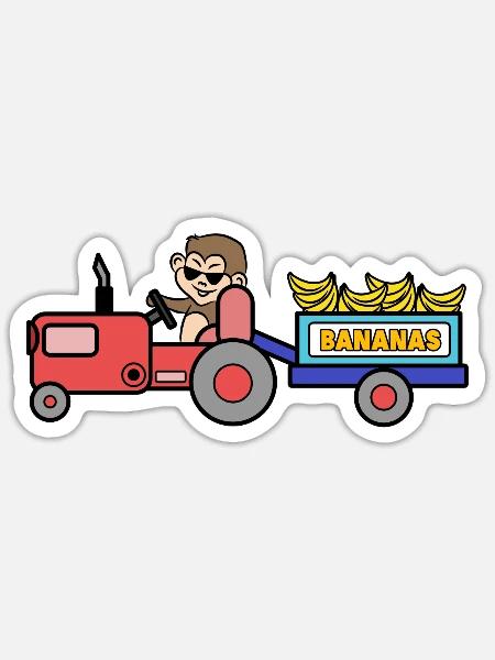 Landwirtschaft Traktor Biobauer Ackerbau Bauer - Sticker Größe S (10 x 10 cm) - Mattweiß