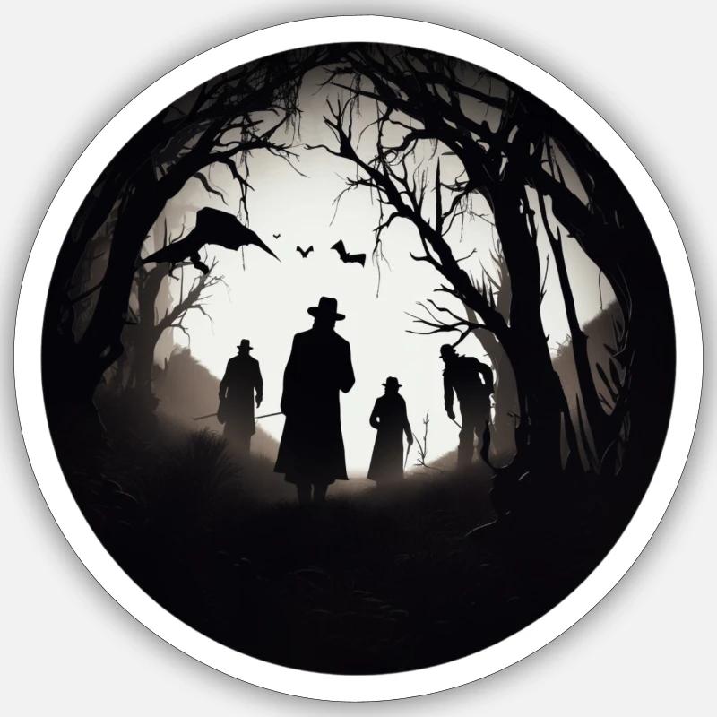 Victorian forest - Sticker size S (10 x 10 cm) - white matte