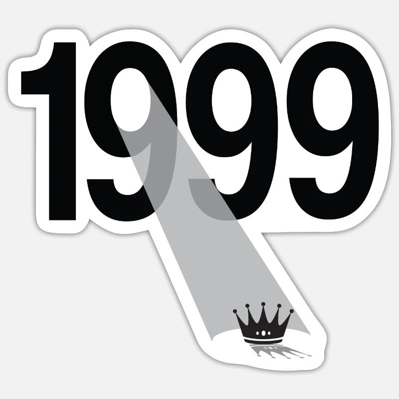 Millésime 1999 - Sticker taille S (10 x 10 cm) - blanc mat