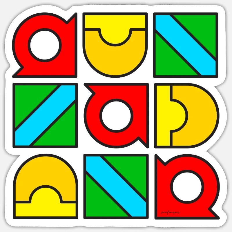 pattern moda 050623 3 Sticker size S (10 x 10 cm)