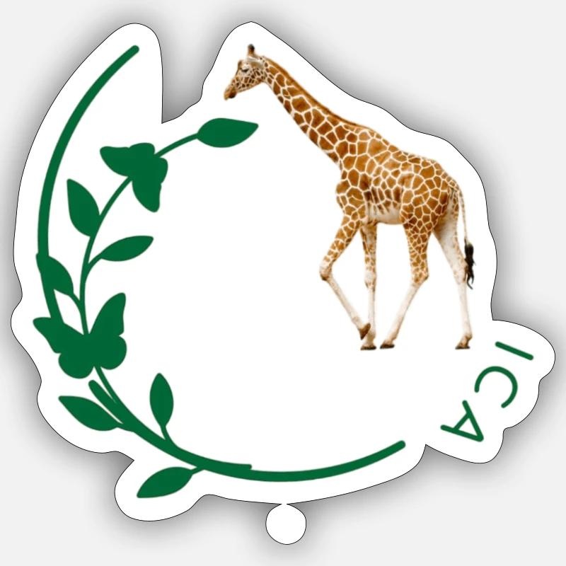 Giraffe - Sticker size S (10 x 10 cm) - white matte