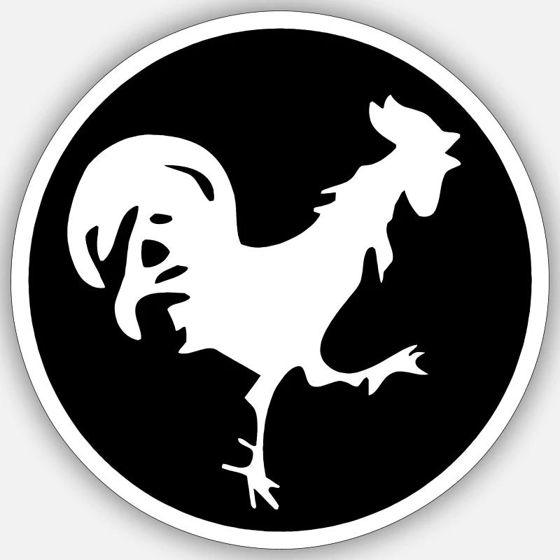 Streit-Hahn Sticker Größe S (10 x 10 cm)