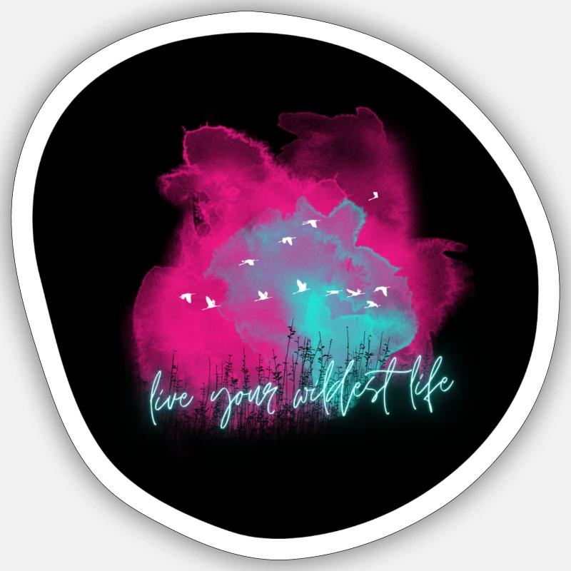 Design - Sticker size S (10 x 10 cm) - white matte