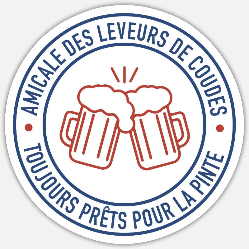 AMICALE LEVEURS DE COUDES Sticker taille S (10 x 10 cm)
