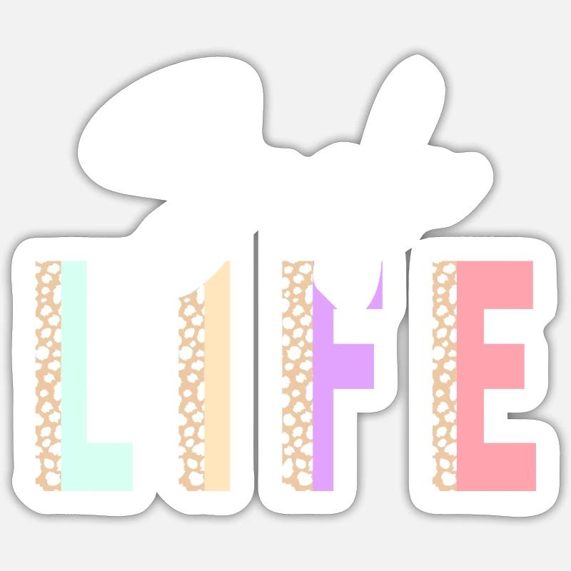 Alone Relationship Partner Humour - Sticker taille S (10 x 10 cm) - blanc mat