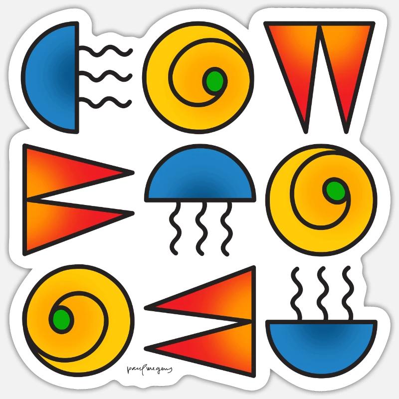 Schnittmuster Moda 100623 3 - Sticker Größe S (10 x 10 cm) - Mattweiß