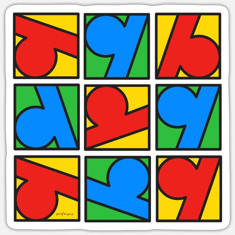 Sticker Größe S (10 x 10 cm) - 