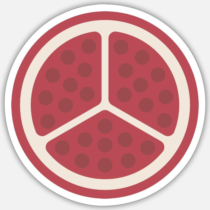 Grenade tranchée - Sticker taille S (10 x 10 cm) - blanc mat