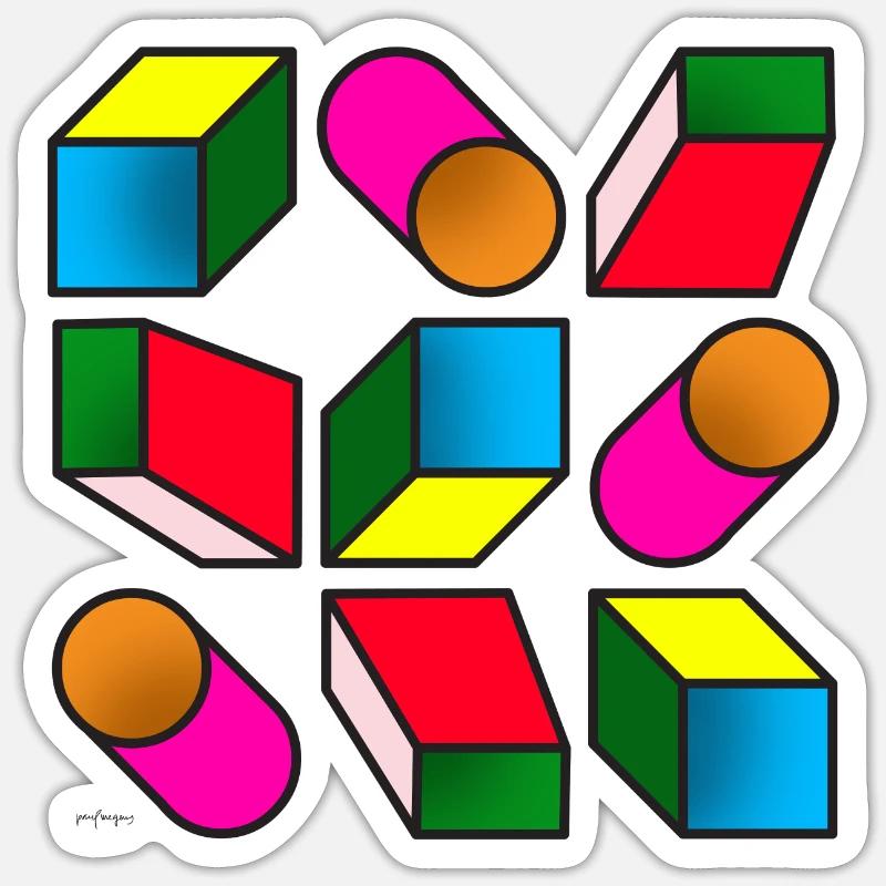 pattern moda 110623 2 Sticker size S (10 x 10 cm)