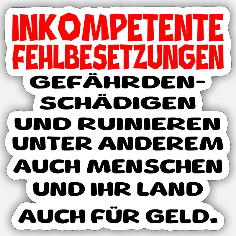 Sticker Größe S (10 x 10 cm) - 