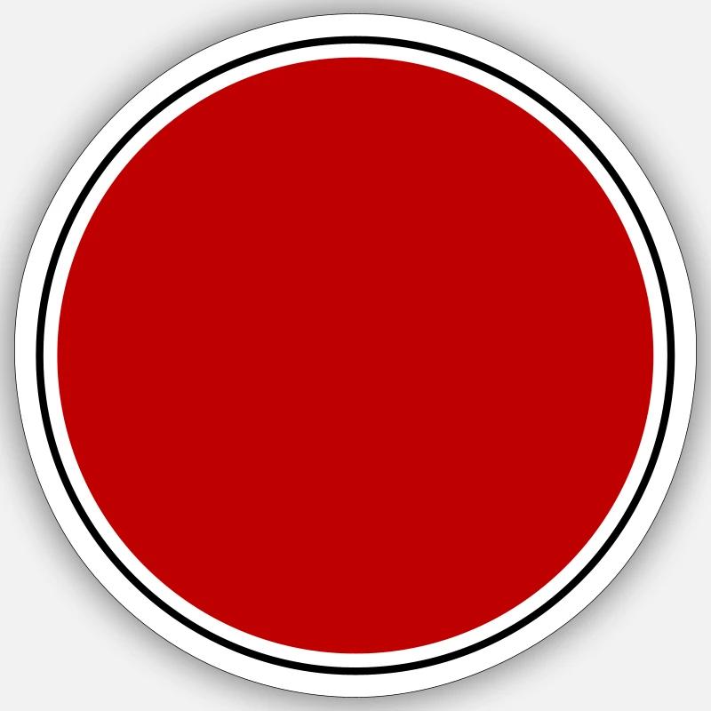 Circle icon - Sticker size S (10 x 10 cm) - white matte