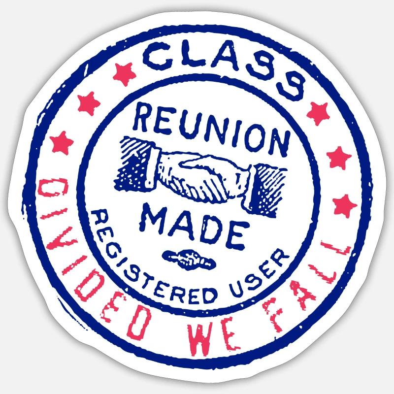 Class reunion - Sticker size S (10 x 10 cm) - white matte
