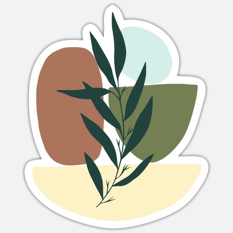 Minimalistic Boho Style Sticker Größe S (10 x 10 cm)