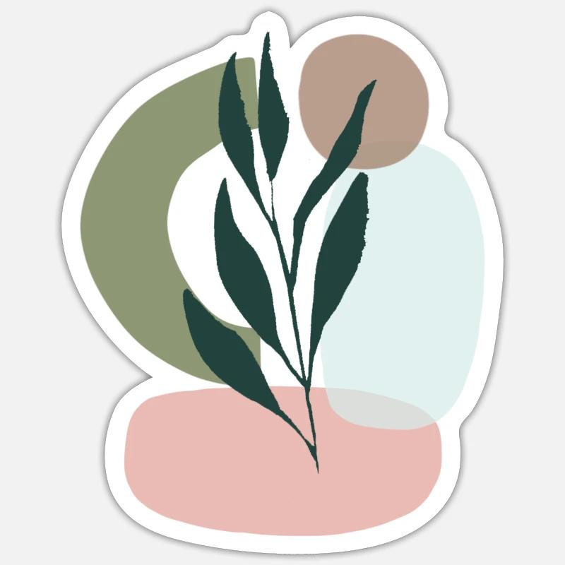 Minimalistic Boho Style Sticker Größe S (10 x 10 cm)