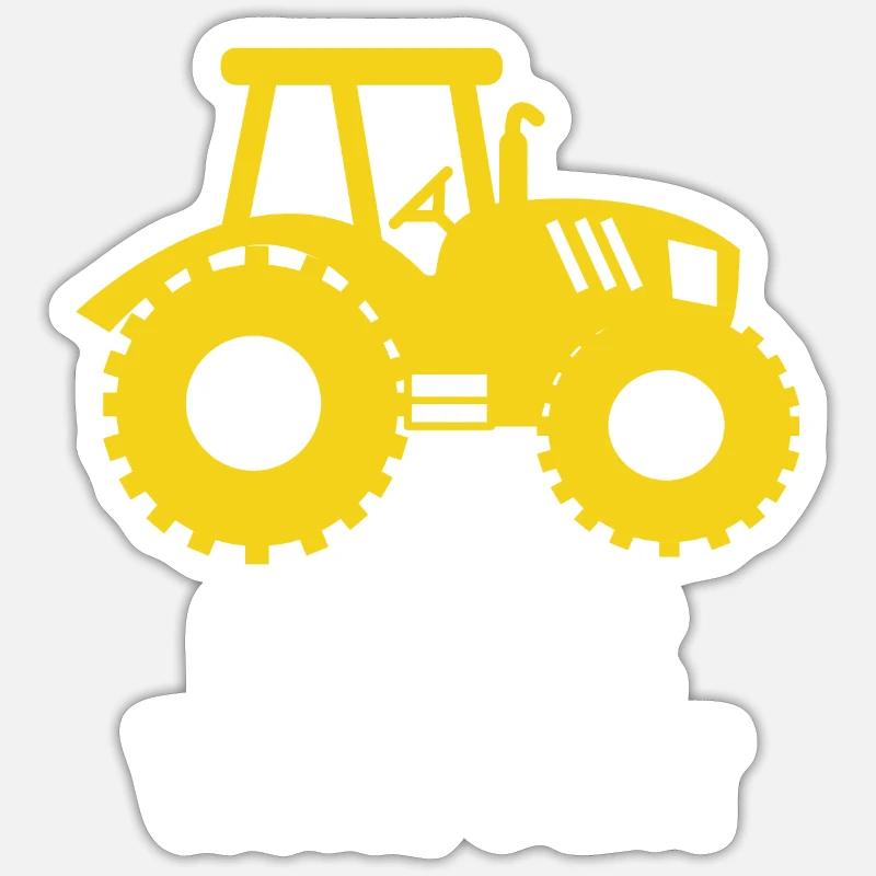 Ackerbau Statement Landwirt Traktor Bauer Biobauer Sticker Größe S (10 x 10 cm)
