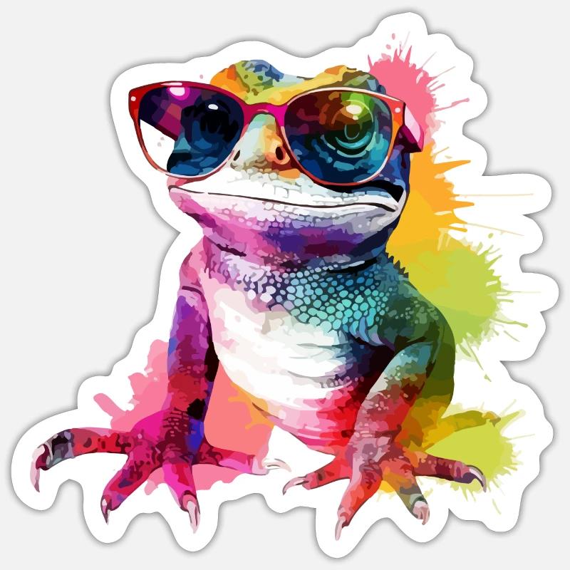Rako die Eidechse Sticker Größe S (10 x 10 cm)