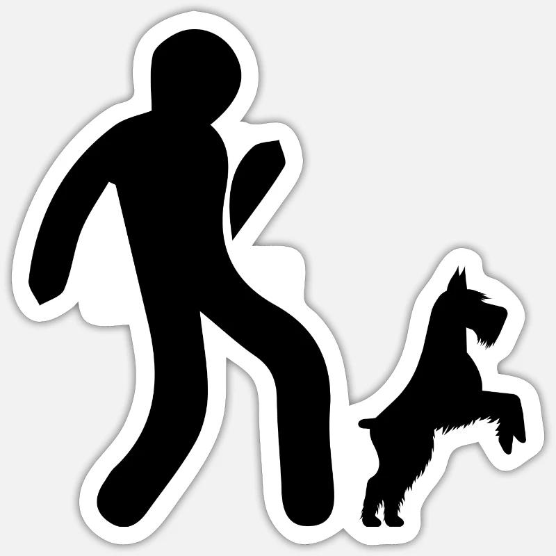 Danse Musique de danse - Sticker taille S (10 x 10 cm) - blanc mat