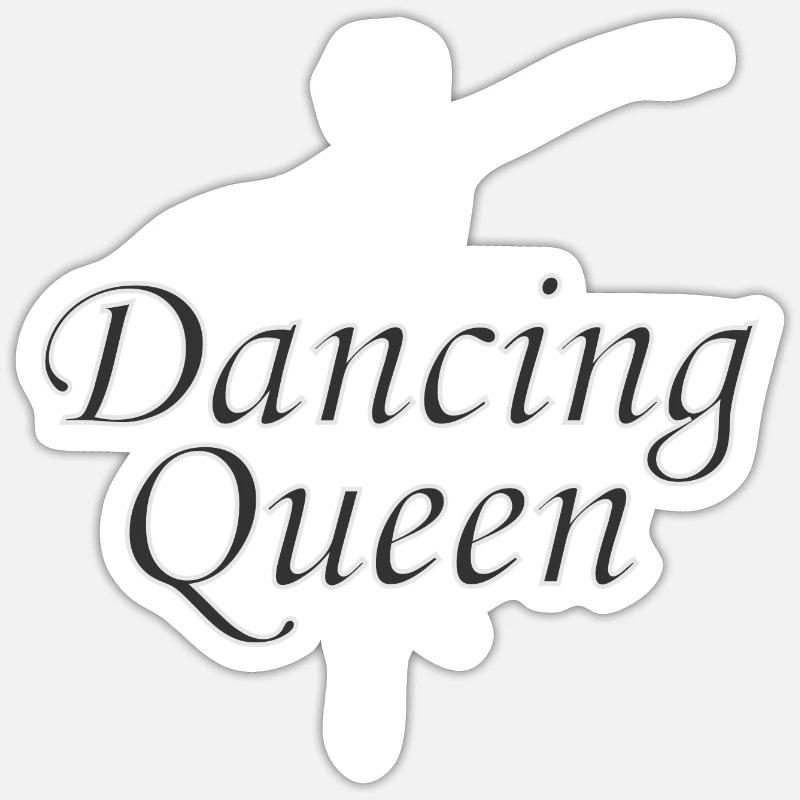 Danse Musique de danse - Sticker taille S (10 x 10 cm) - blanc mat