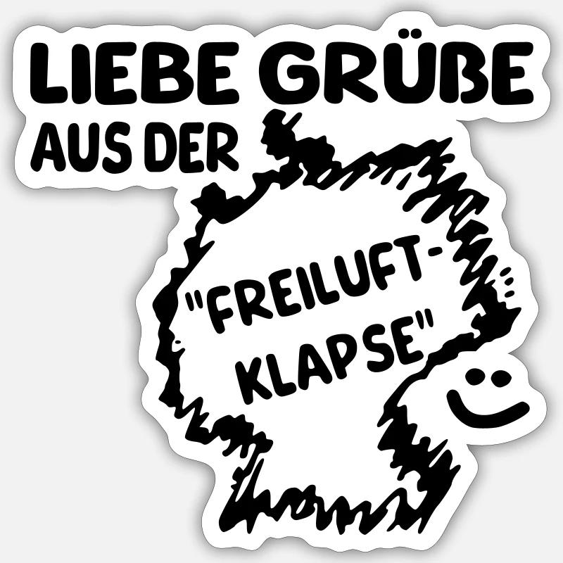 FreiluftKlapse II Sticker Größe S (10 x 10 cm)