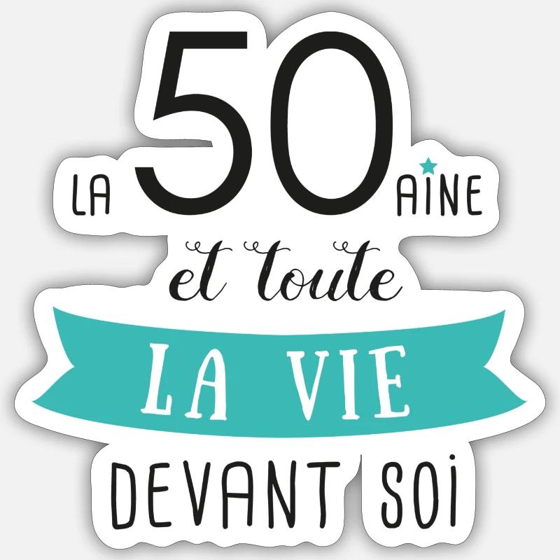 souhait04 - Sticker taille S (10 x 10 cm) - blanc mat