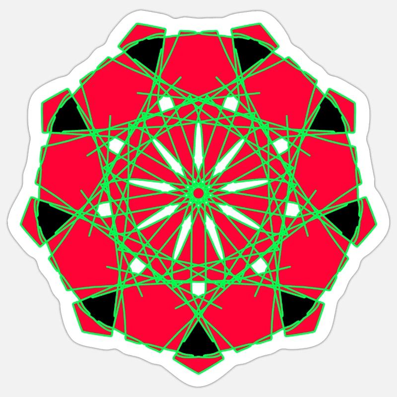 Pattern - Sticker size S (10 x 10 cm) - white matte